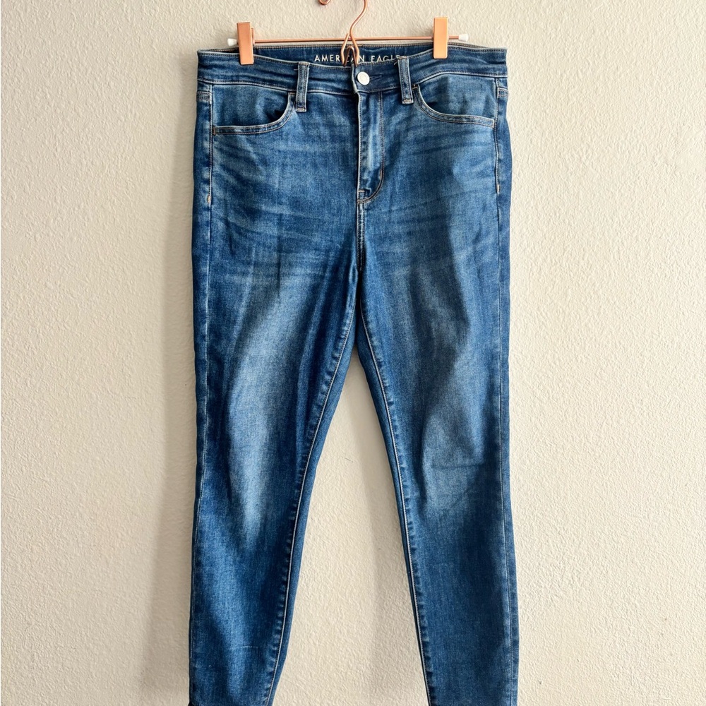 American Eagle Outfitters Blue Skinny Jeans Medium Wash